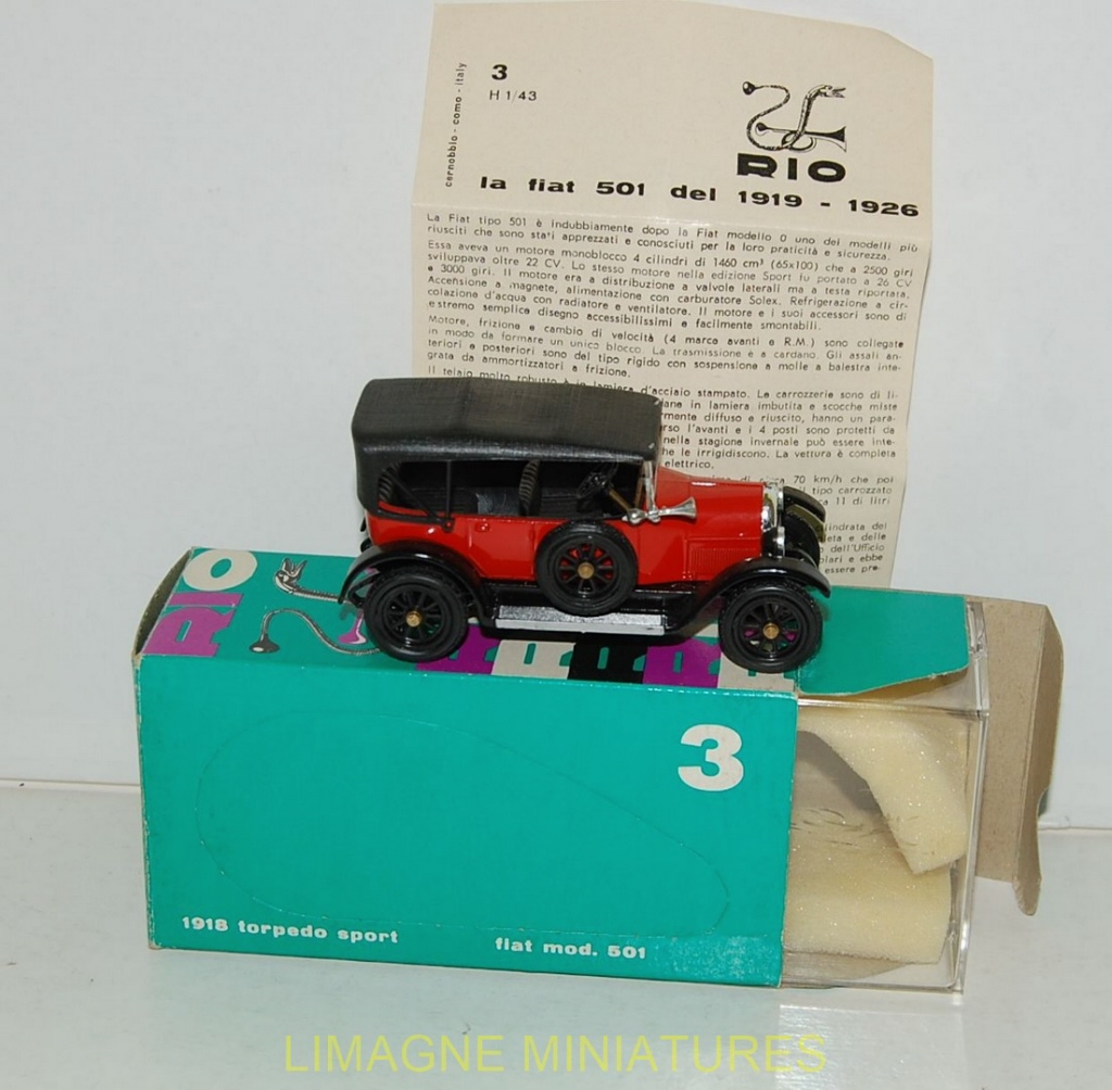 Fiat - 508 CM Coloniale Militaire 1941 - Modèle Presse - 1/43 - Autos Miniatures